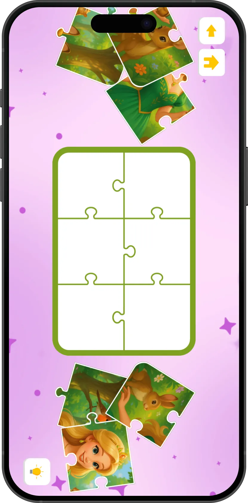 Kids Creative Puzzle app screen