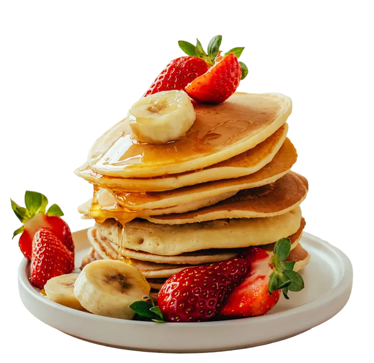 Pancakes cooked with a Nutrition Evo recipe